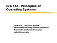 ICS 143 - Principles of  Operating Systems PowerPoint PPT Presentation