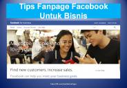 Fanpage Facebook Untuk Bisnis