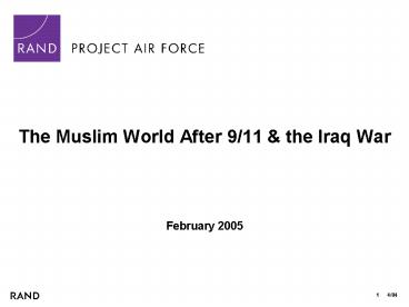 The Muslim World After 9/11