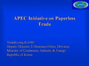 APEC Initiative on Paperless Trade