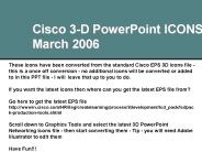 Cisco 3-D PowerPoint ICONS