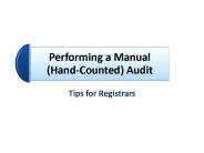Tips for Registrars