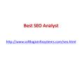 Best SEO Analyst PowerPoint PPT Presentation