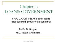 Chapter 4: LOANS: GOVERNMENT