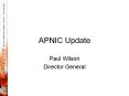APNIC Update PowerPoint PPT Presentation