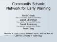 Community Seismic Network for Early Warning PowerPoint PPT Presentation