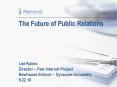The Future of Public Relations    Lee Rainie Director  PowerPoint PPT Presentation