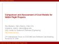Comparison and Assessment of Cost Models for NASA Flight Projects PowerPoint PPT Presentation