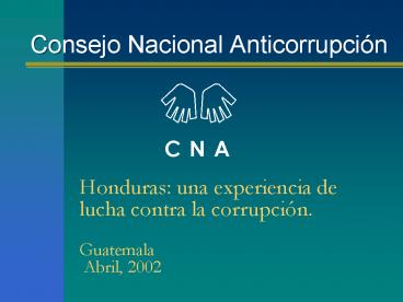 Consejo Nacional Anticorrupci