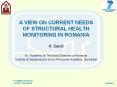 A VIEW ON CURRENT NEEDS OF STRUCTURAL HEALTH MONITORING IN ROMANIA PowerPoint PPT Presentation