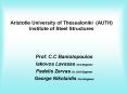 Aristotle University of Thessaloniki (AUTH) Institute of Steel Structures PowerPoint PPT Presentation