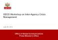 OECD Workshop on Inter-Agency Crisis Management PowerPoint PPT Presentation