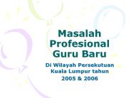 Masalah Profesional Guru Baru