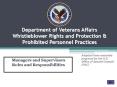 Department of Veterans Affairs Whistleblower Rights and Protection PowerPoint PPT Presentation