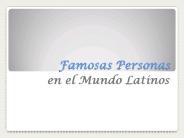 Famosas Personas