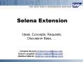 Selena Extension PowerPoint PPT Presentation