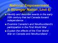 National Empowerment A Stronger Nation (Unit 6) PowerPoint PPT Presentation