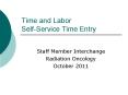 Time and Labor Self-Service Time Entry PowerPoint PPT Presentation