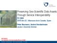 Preserving Geo-Scientific Data Assets Through Service Interoperability PowerPoint PPT Presentation