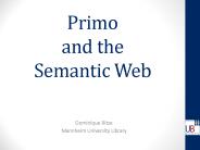 Primo and the Semantic Web