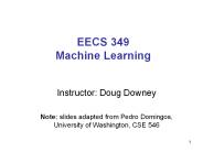 EECS 349 Machine Learning