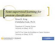 Semi-supervised learning for protein classification