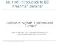 EE 1105: Introduction to EE Freshman Seminar PowerPoint PPT Presentation