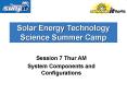 Solar Energy Technology Science Summer Camp PowerPoint PPT Presentation