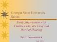 Georgia State University Series: PowerPoint PPT Presentation