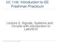 EE 1106: Introduction to EE Freshman Practicum PowerPoint PPT Presentation