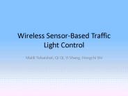 Wireless Sensor-Based Traffic Light Control