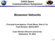 Biosensor Networks