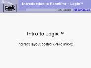 Introduction to PanelPro - Logix