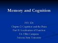Memory and Cognition PowerPoint PPT Presentation
