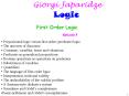 Propositional logic versus first-order (predicate) logic PowerPoint PPT Presentation