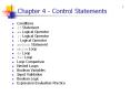 Chapter 4 - Control Statements PowerPoint PPT Presentation