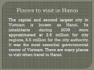 Places to visit in Hanoi