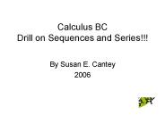 Calculus BC Drill on Sequences and Series!!!