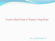 Vacation Rental Script & Property Listing Script