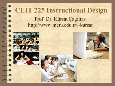 CEIT 225 Instructional Design