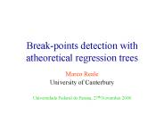 Break-points detection with atheoretical regression trees