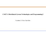 CS4273: Distributed System Technologies and Programming I