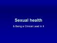 Sexual health PowerPoint PPT Presentation