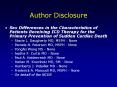 Author Disclosure PowerPoint PPT Presentation