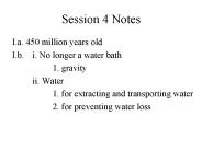 Session 4 Notes