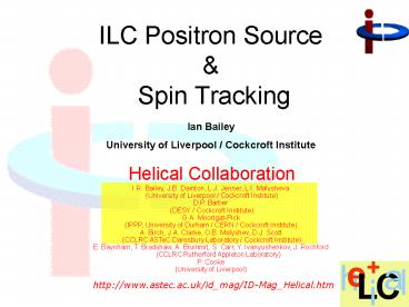 ILC Positron Source
