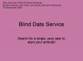 Blind Date Service PowerPoint PPT Presentation