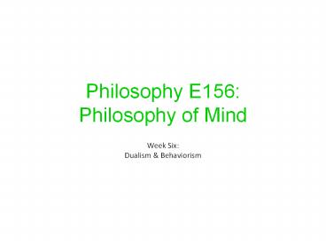 Philosophy 52B: Aesthetics