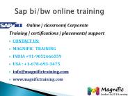 sap bi/bw online training in uk