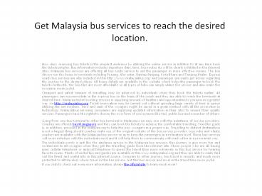 bus from malacca to singapore